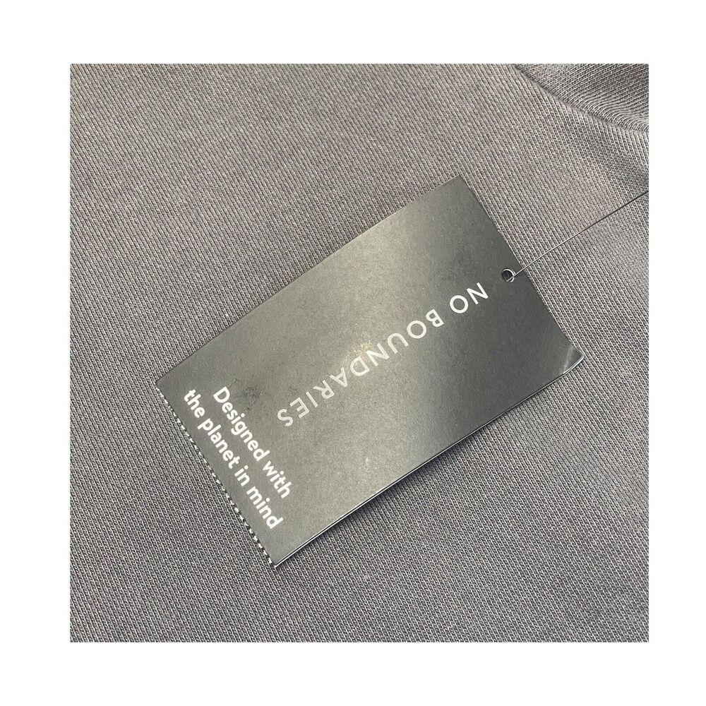 No Boundaries Polo Shirt Men's M (38-40) Charcoal Sky Oversized Fit Short Sleeve - Picture 8 of 9